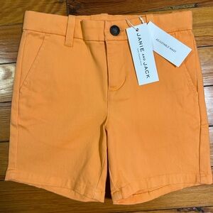Janie and Jack Preppy Toddler Shorts Vibrant Mango Sorbet, size 3